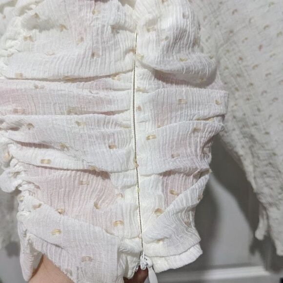 Zara | Crop top with Dotted Mesh - Picture 7 of 10